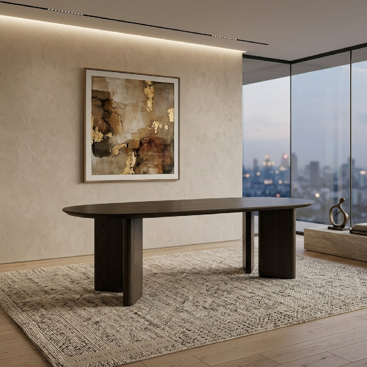 Brown Oak Dining Table | Oroa.com