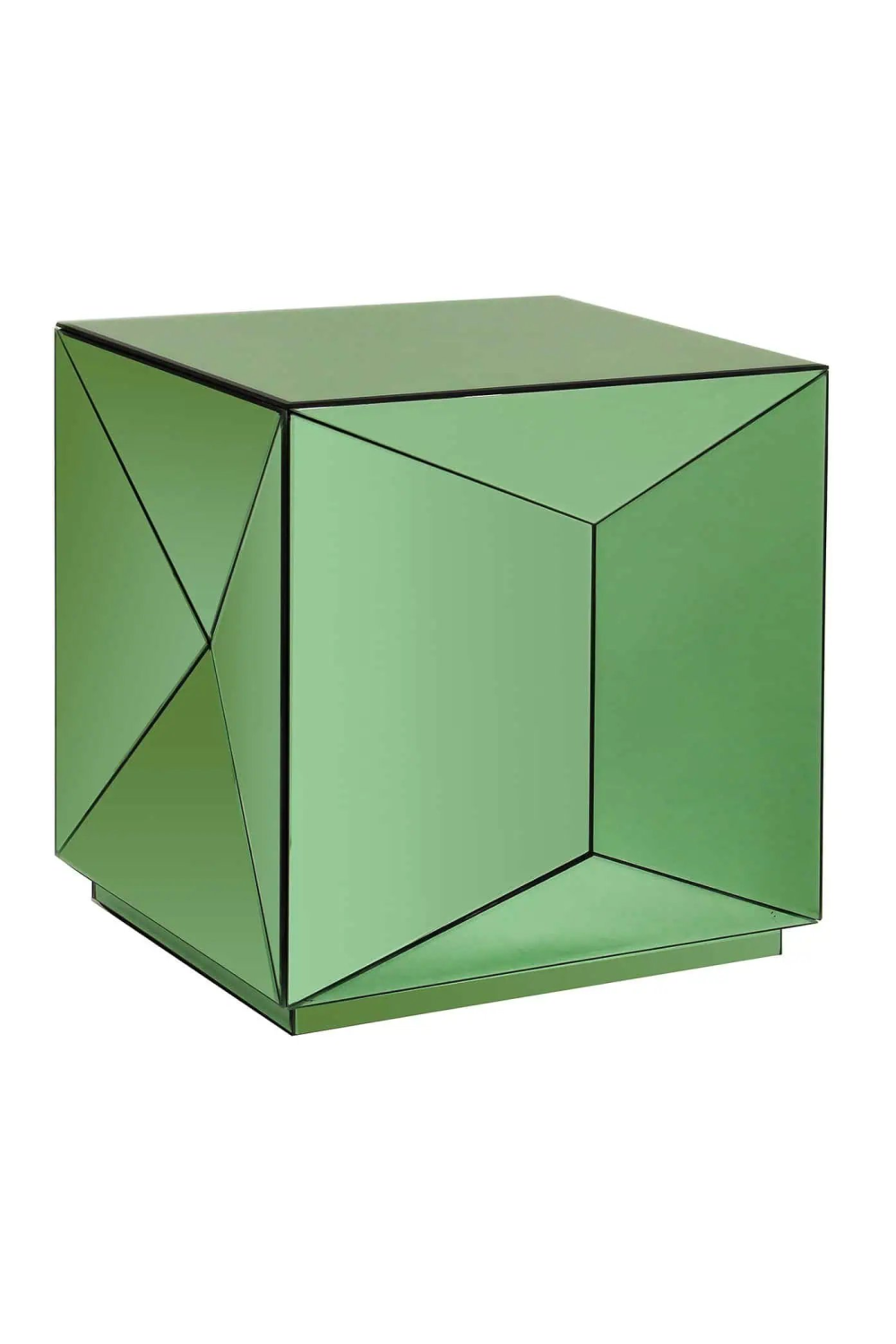 Faceted Mirror End Table | Richmond Interiors Shifra | Oroa.com