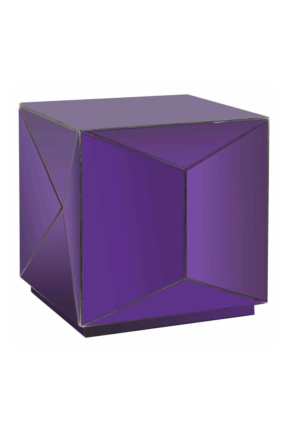 Faceted Mirror End Table | Richmond Interiors Shifra | Oroa.com