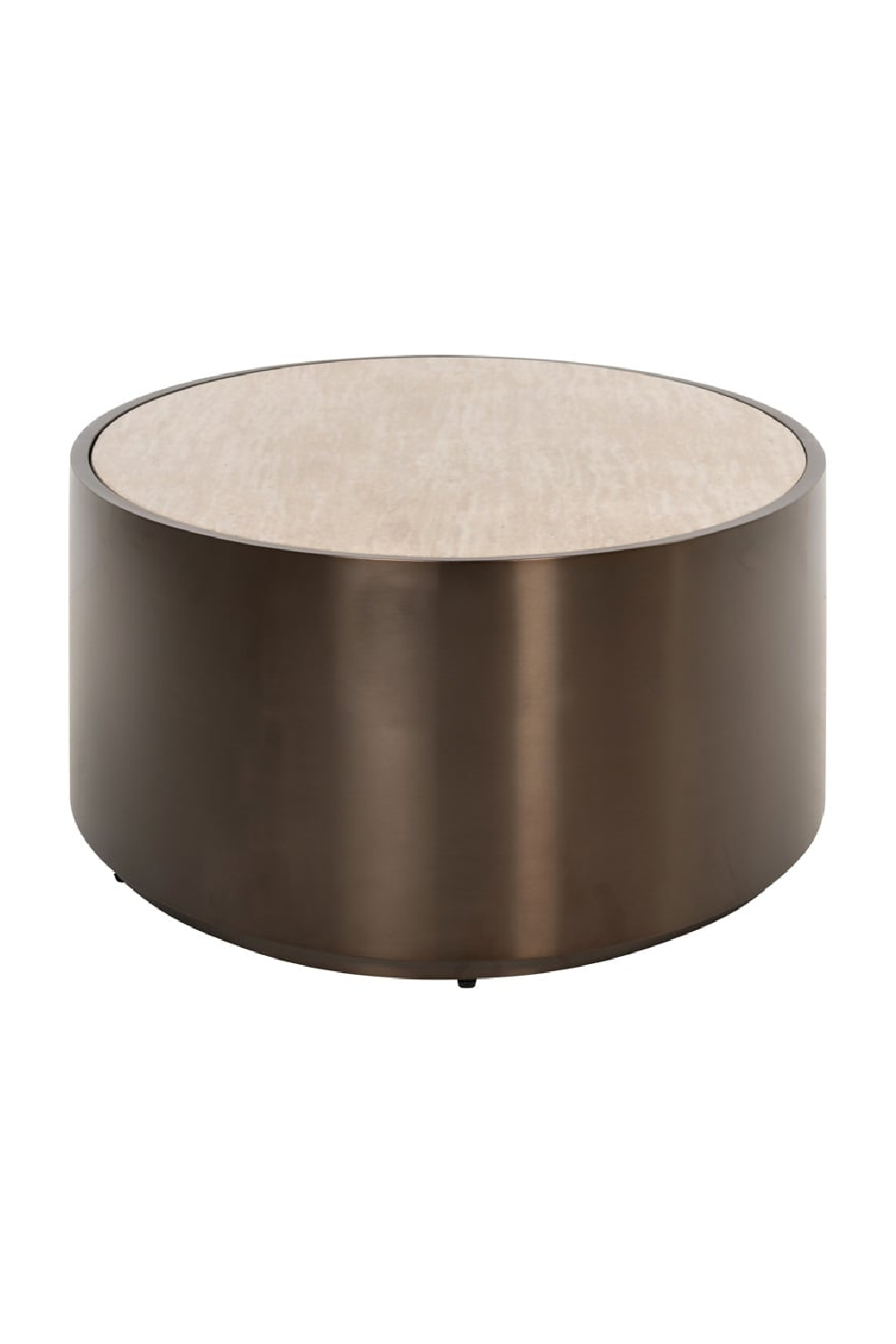 Bronze Framed Round Coffee Table | Oroa.com