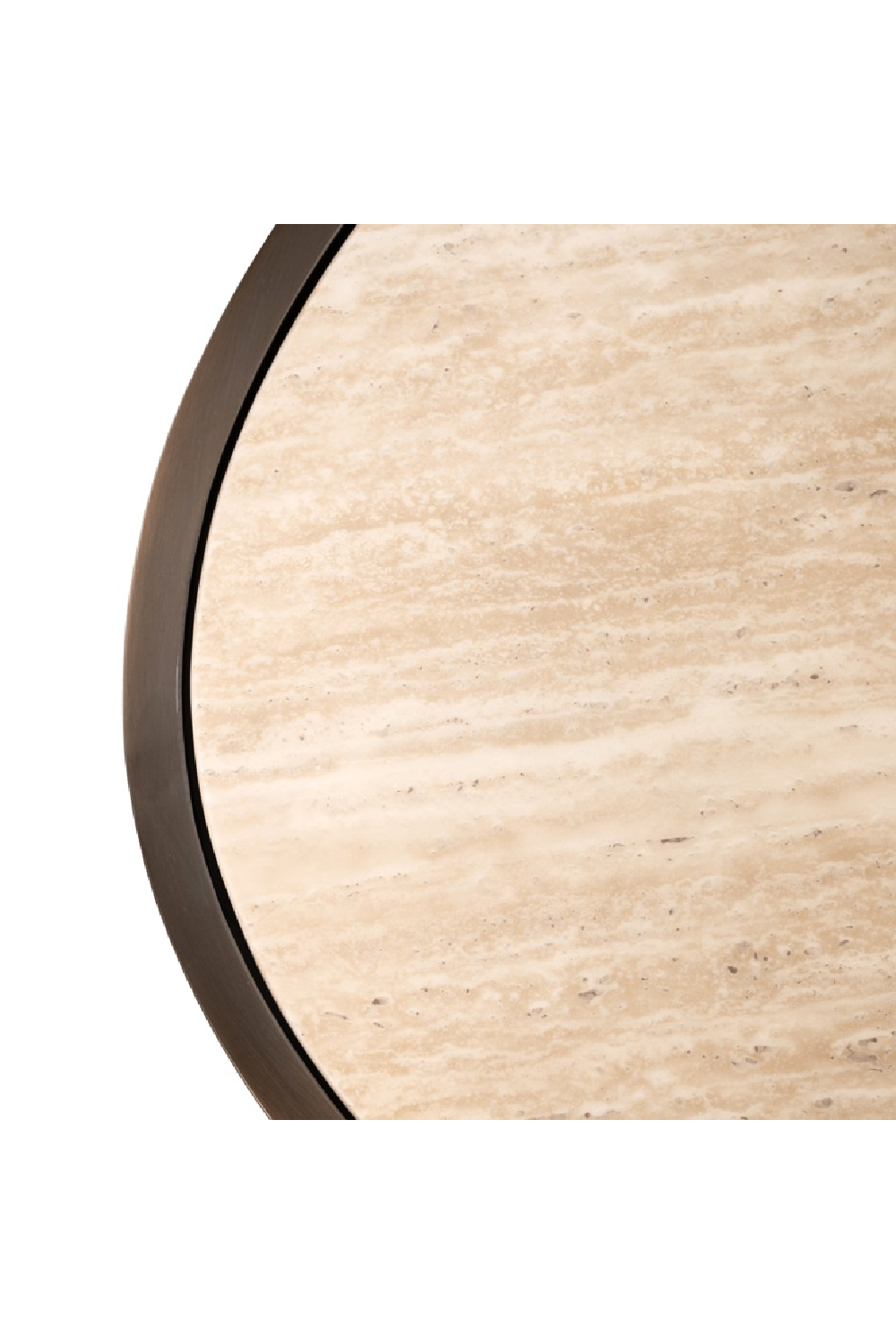 Bronze Framed Round Coffee Table | Oroa.com