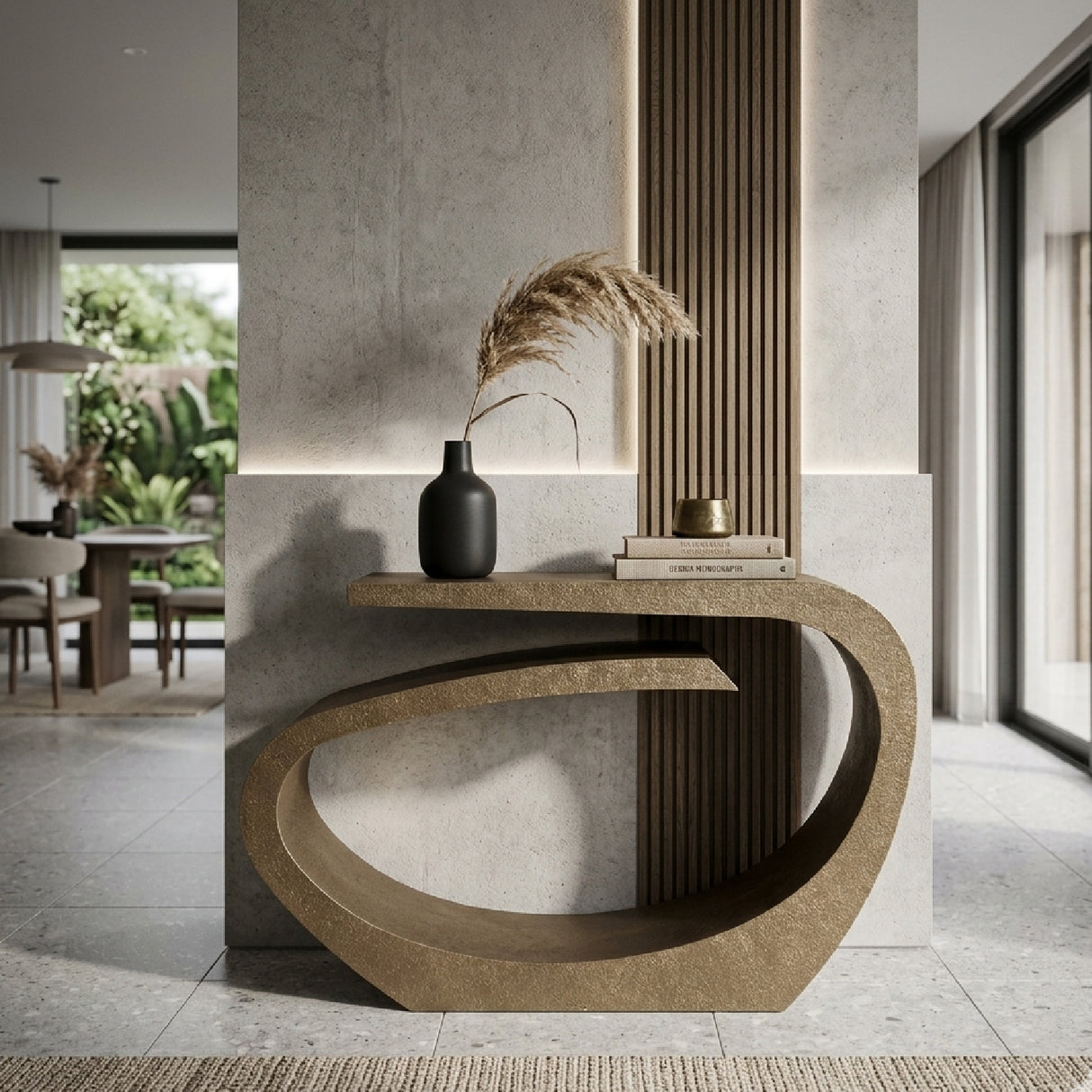 Sculptural Iron Console Table | Oroa.com