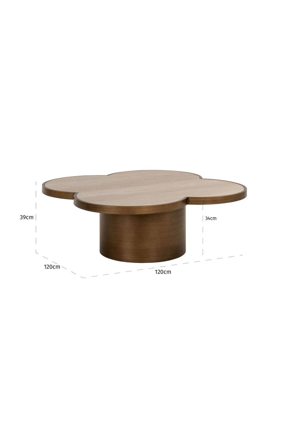 Travertine Ceramic Coffee Table | Oroa.com