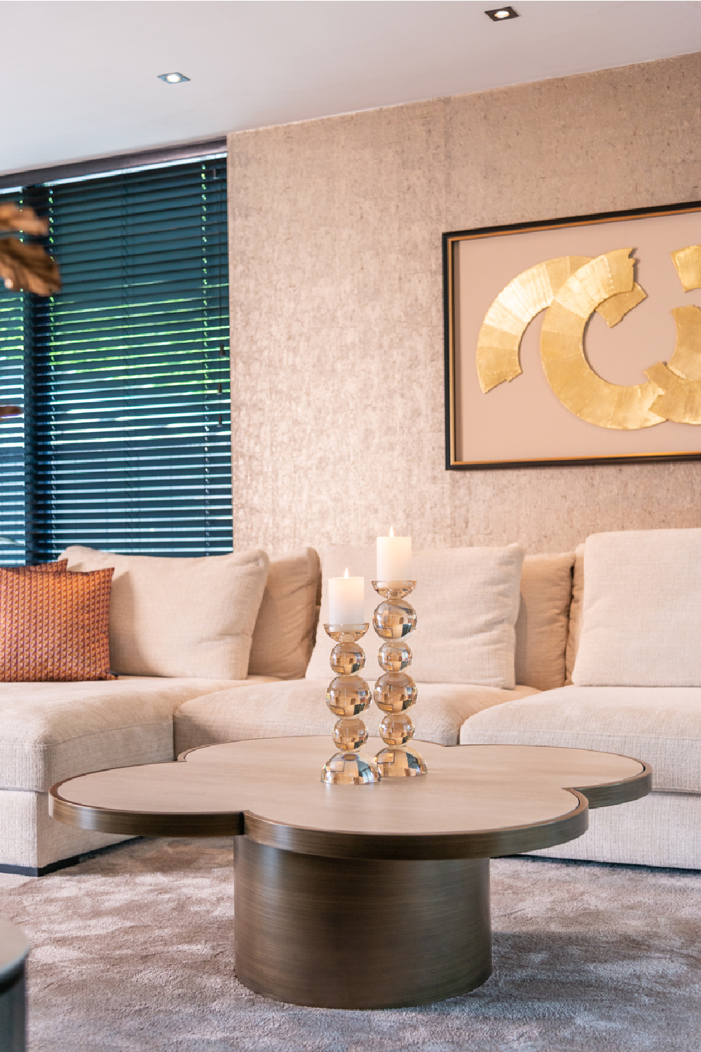 Travertine Ceramic Coffee Table | Oroa.com