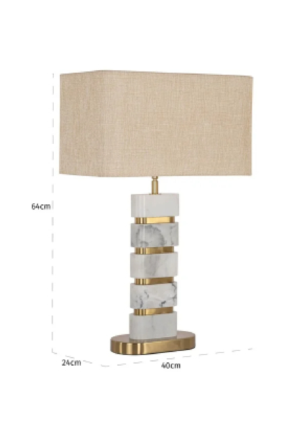 Marble Base Table Lamp | Richmond Interiors Lenore | Oroa.com