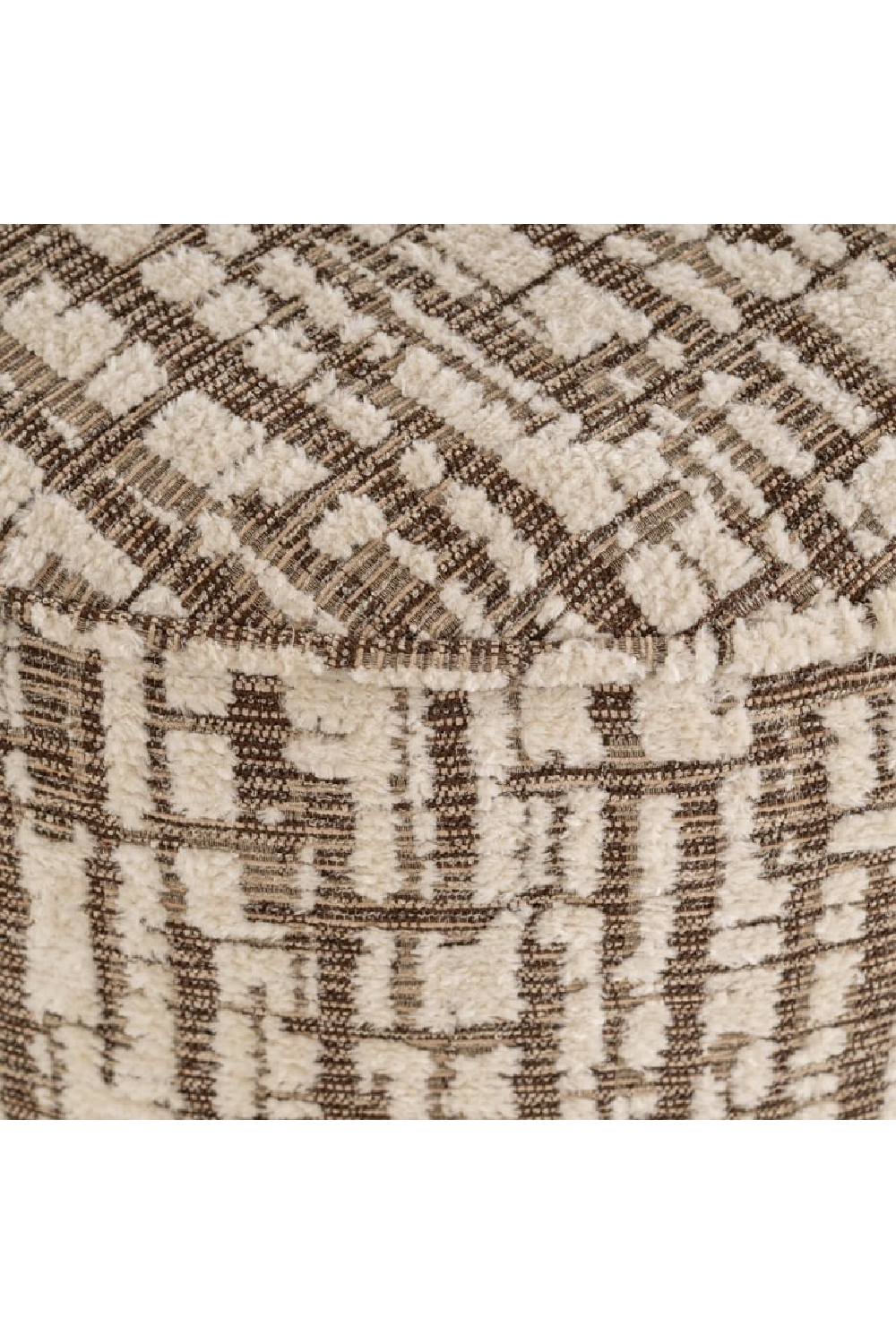 Cylindrical Upholstered Pouf L | Oroa.com