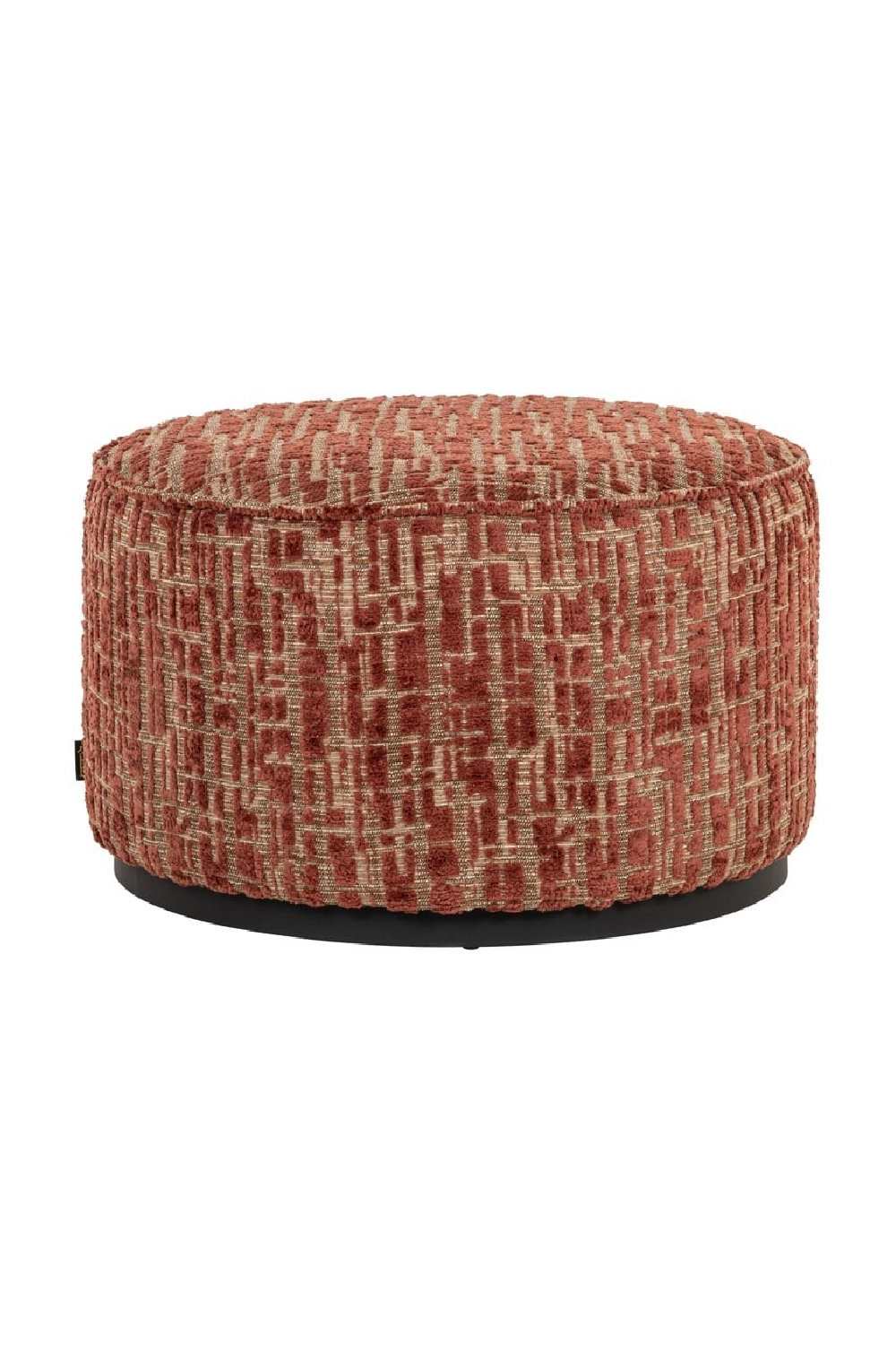 Cylindrical Upholstered Pouf L | Oroa.com