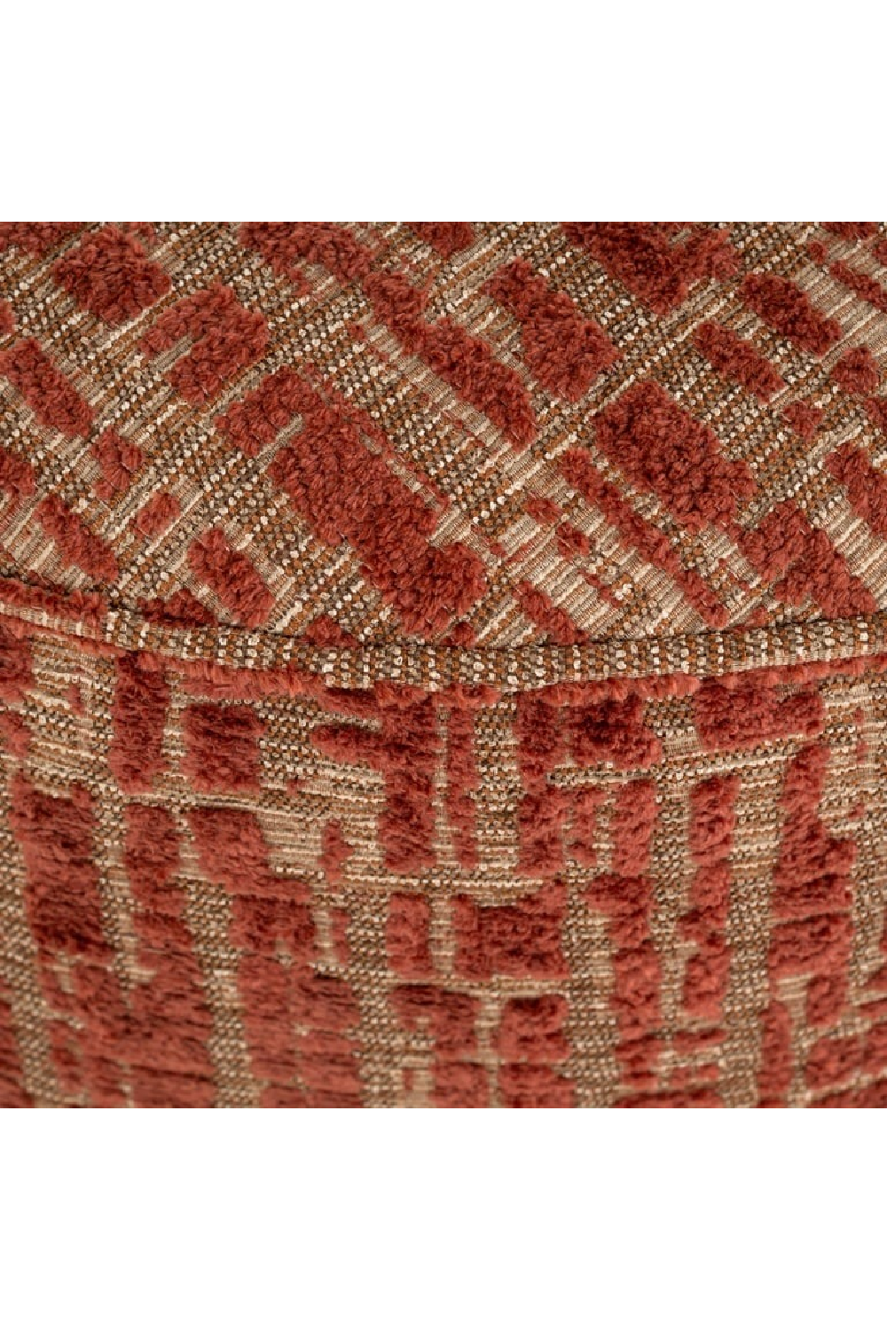 Cylindrical Upholstered Pouf L | Oroa.com