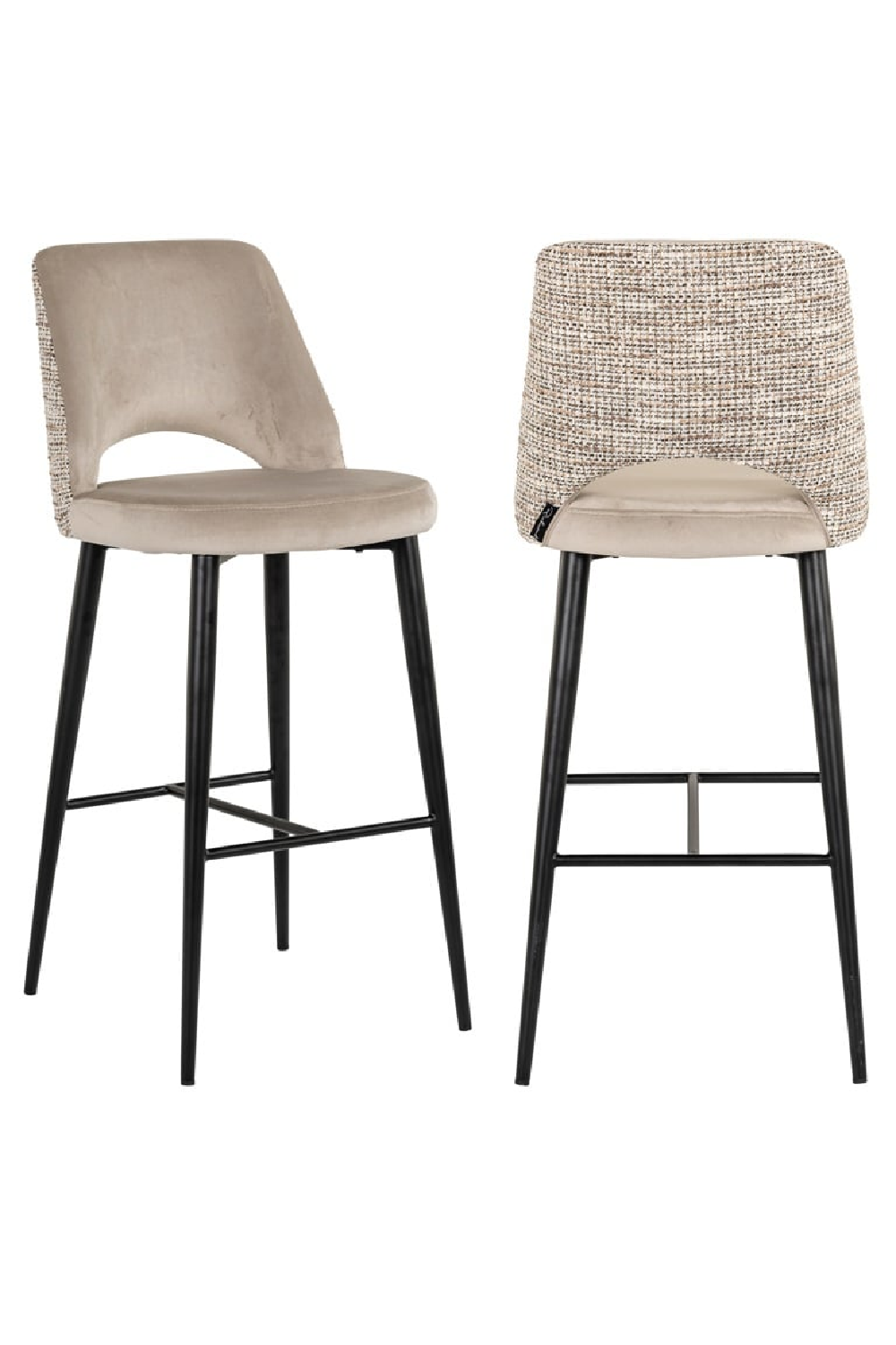 Khaki Cut-Out Bar Stool | Richmond Interiors Tabitha | Oroa.com