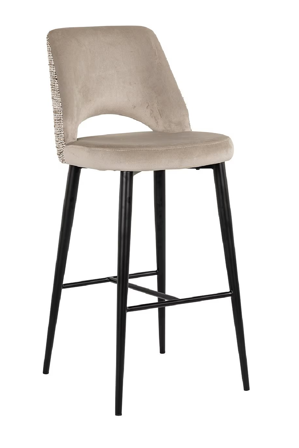 Khaki Cut-Out Bar Stool | Richmond Interiors Tabitha | Oroa.com