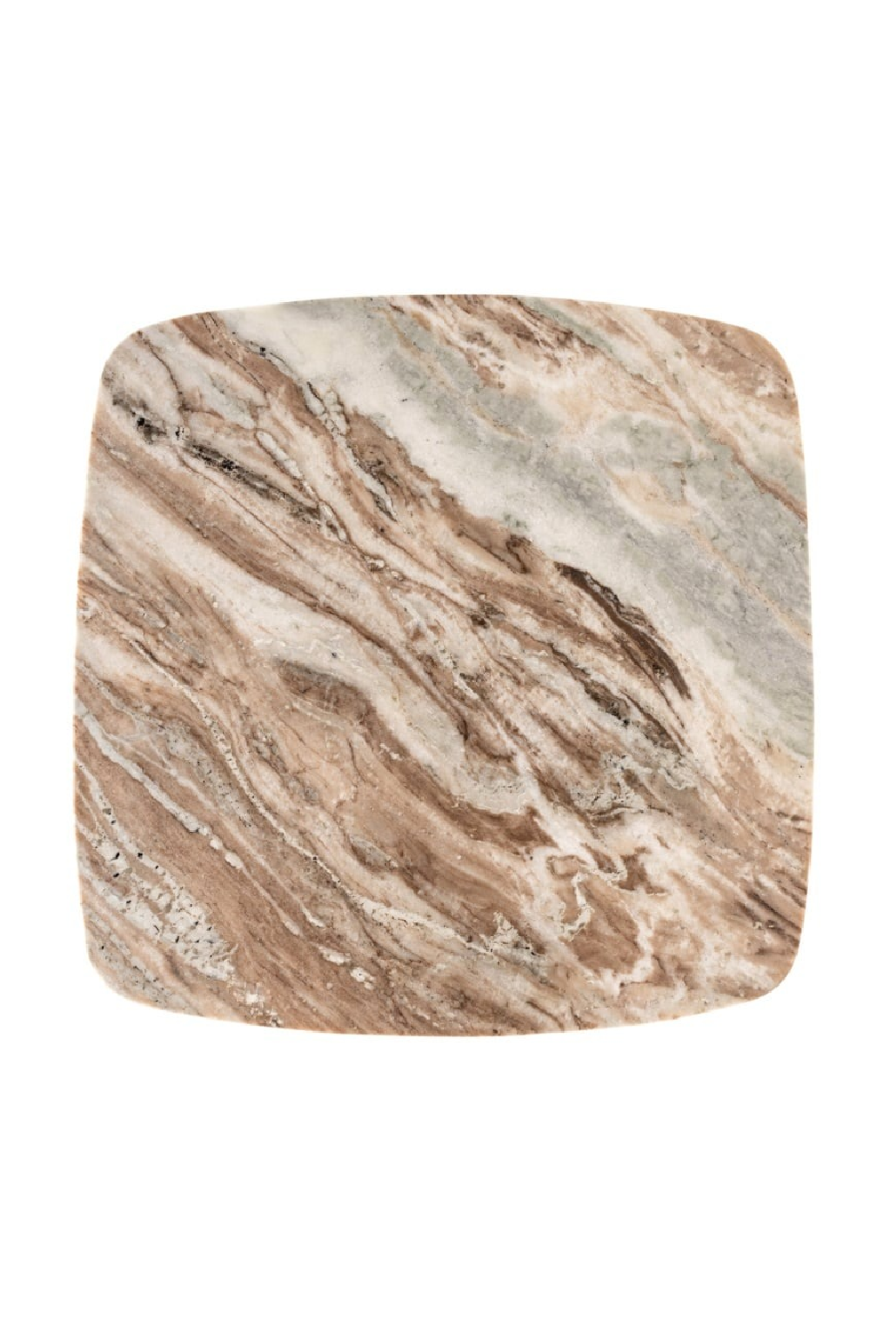 Brass Base Marble End Table | Oroa.com
