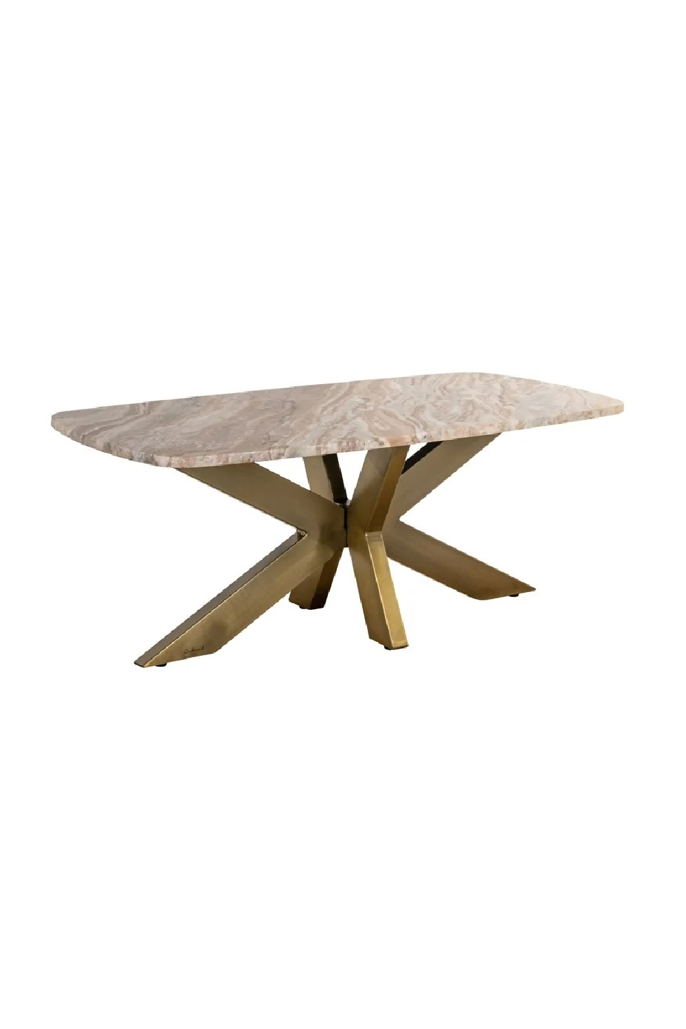 Brass Base Marble Coffee Table | Oroa.com