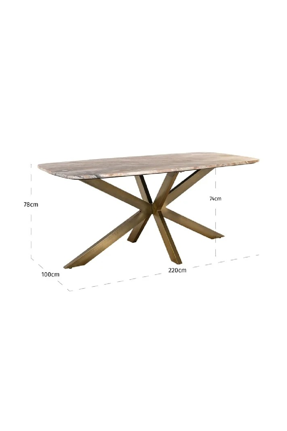 Spider Leg Marble Dining Table | Oroa.com