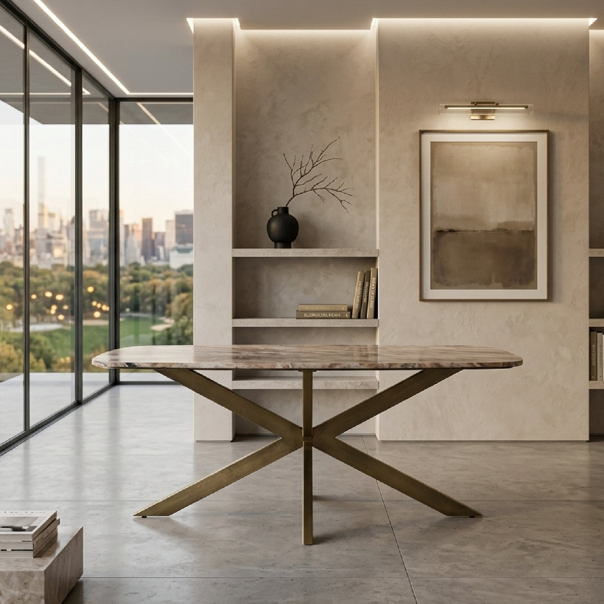 Spider Leg Marble Dining Table | Oroa.com