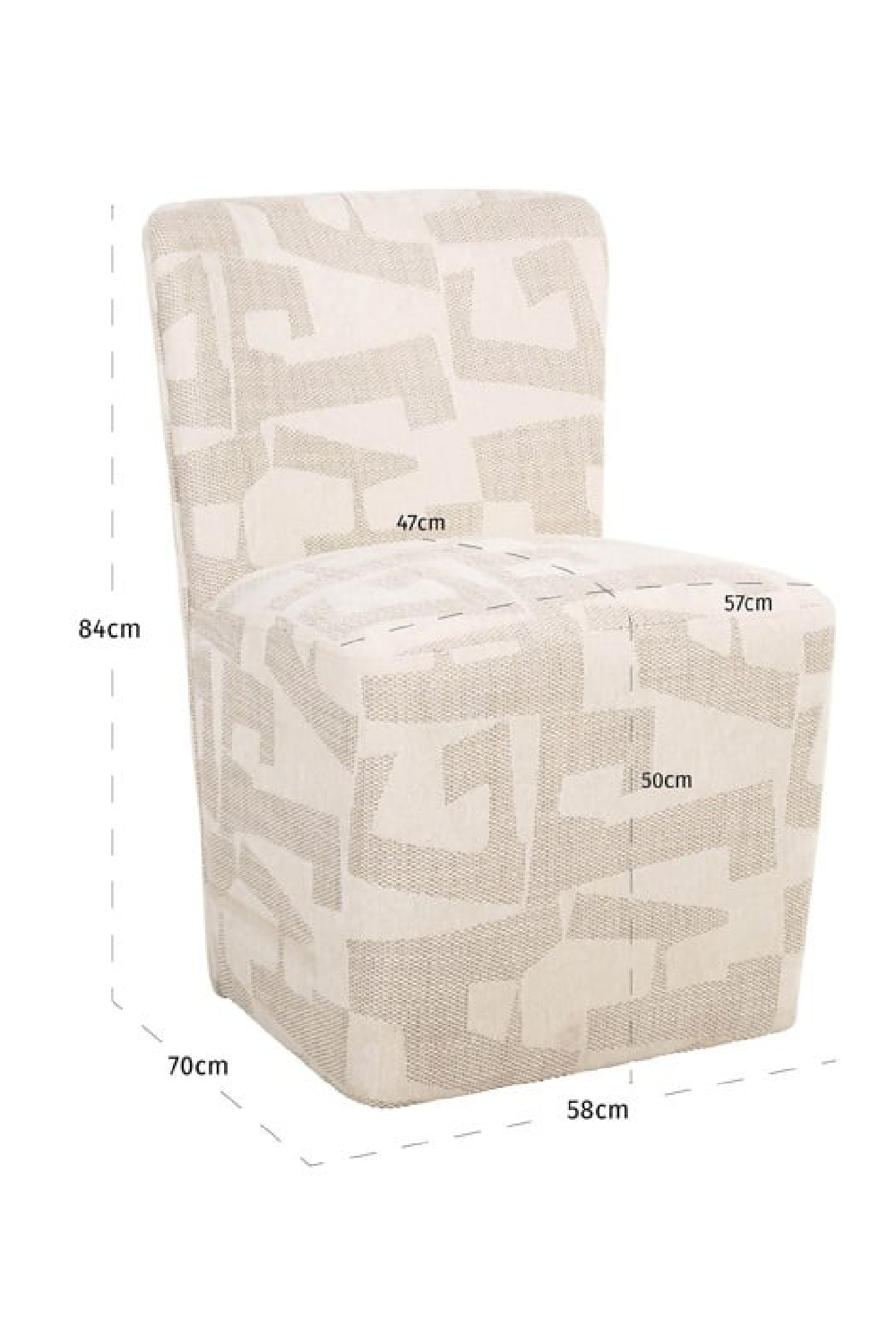 Beige Wheeled Accent Chair | Oroa.com