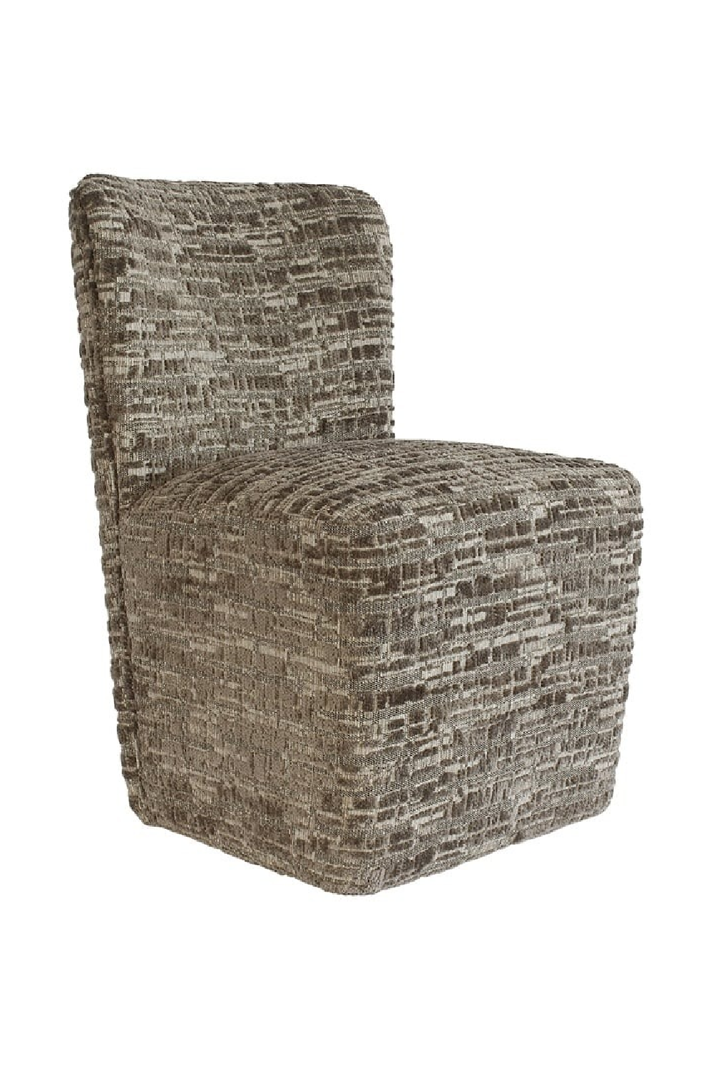 Gray Upholstered Wheeled Chair | Oroa.com