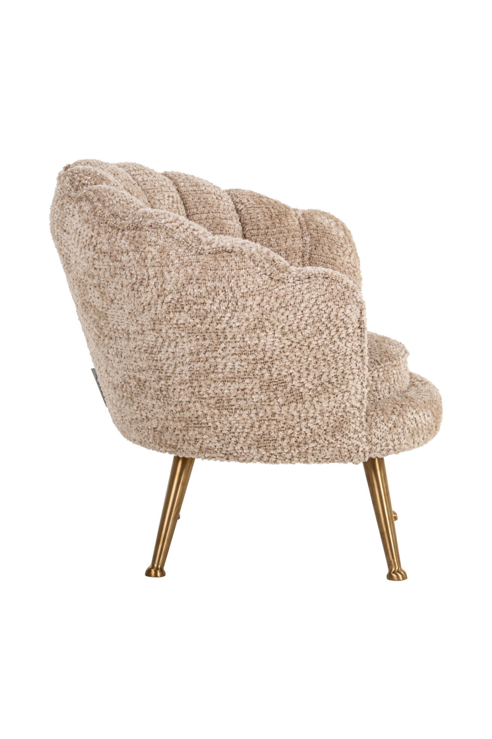 Beige Scalloped Kid's Lounge Chair | Richmond Interiors Charly | Oroa.com