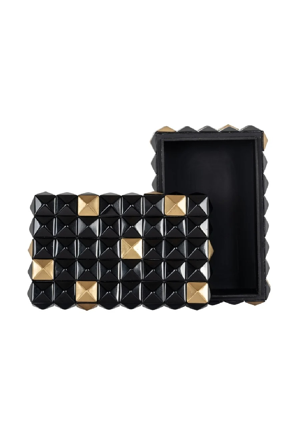 Faceted Black Storage Box | Richmond Interiors Velicia | Oroa.com
