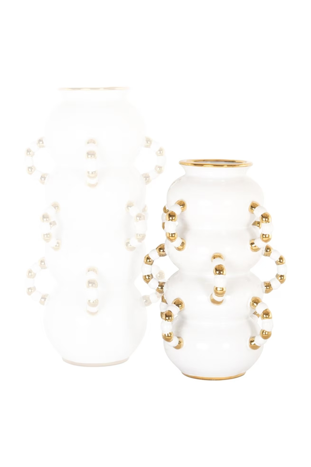 White Stoneware Vase | Richmond Interiors Pippy | Oroa.com