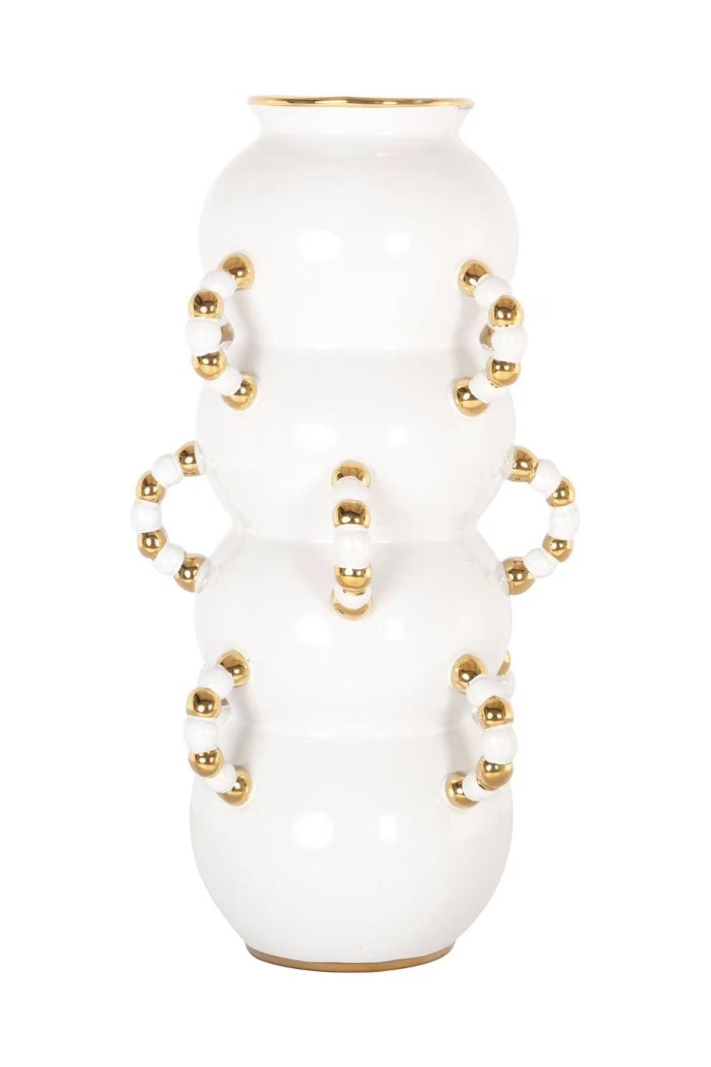 White Stoneware Vase | Richmond Interiors Pippy | Oroa.com