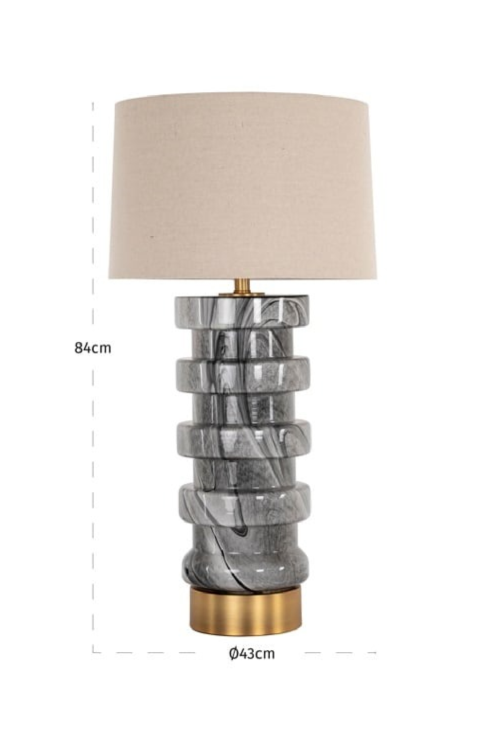 Iron Base Table Lamp | Richmond Interiors Jaylee | Oroa.com