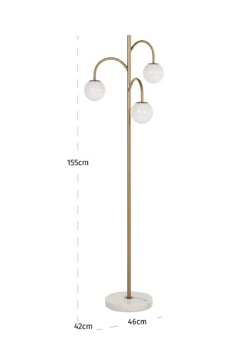 Triple Glass Spheres Floor Lamp | Oroa.com