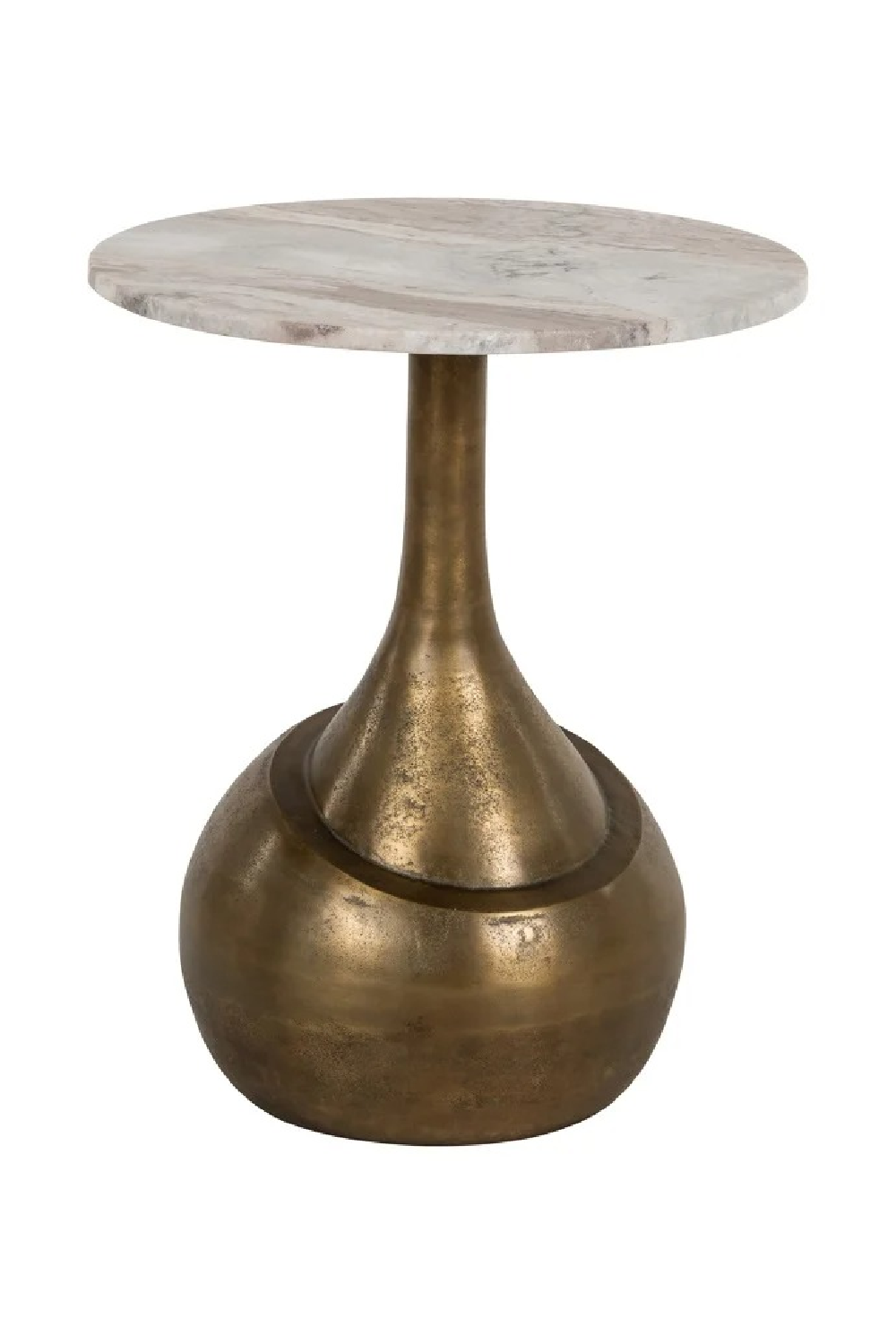 Brushed Gold Base End Table | Richmond Interiors Sia | Oroa.com