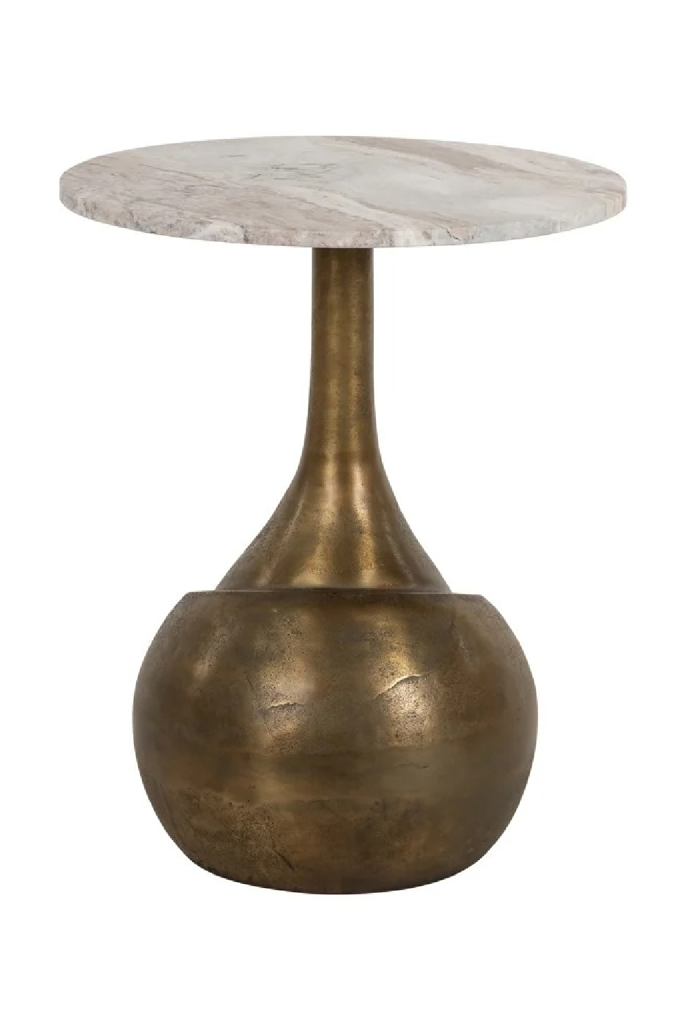 Brushed Gold Base End Table | Oroa.com