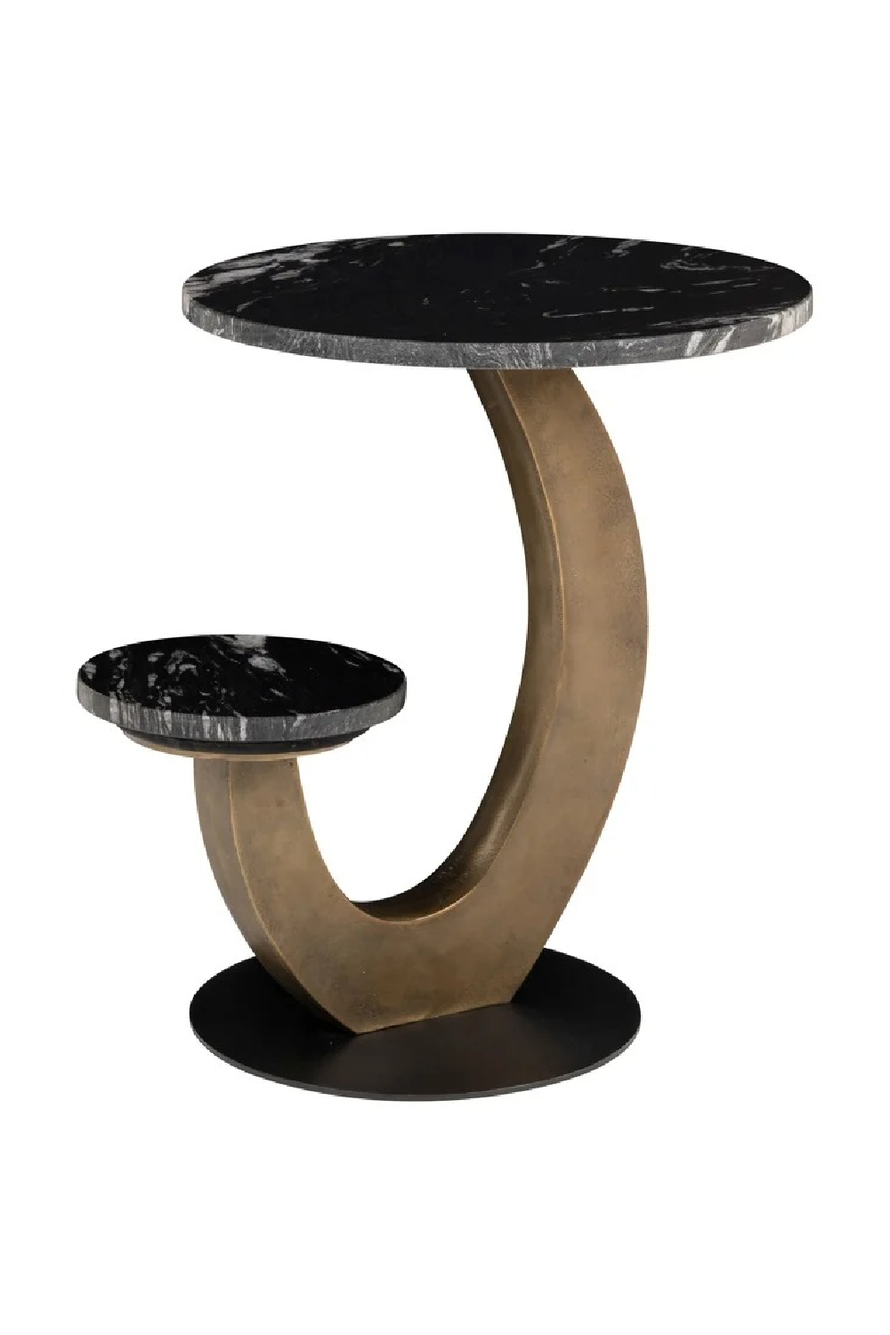 Brushed Gold Base End Table | Oroa.com