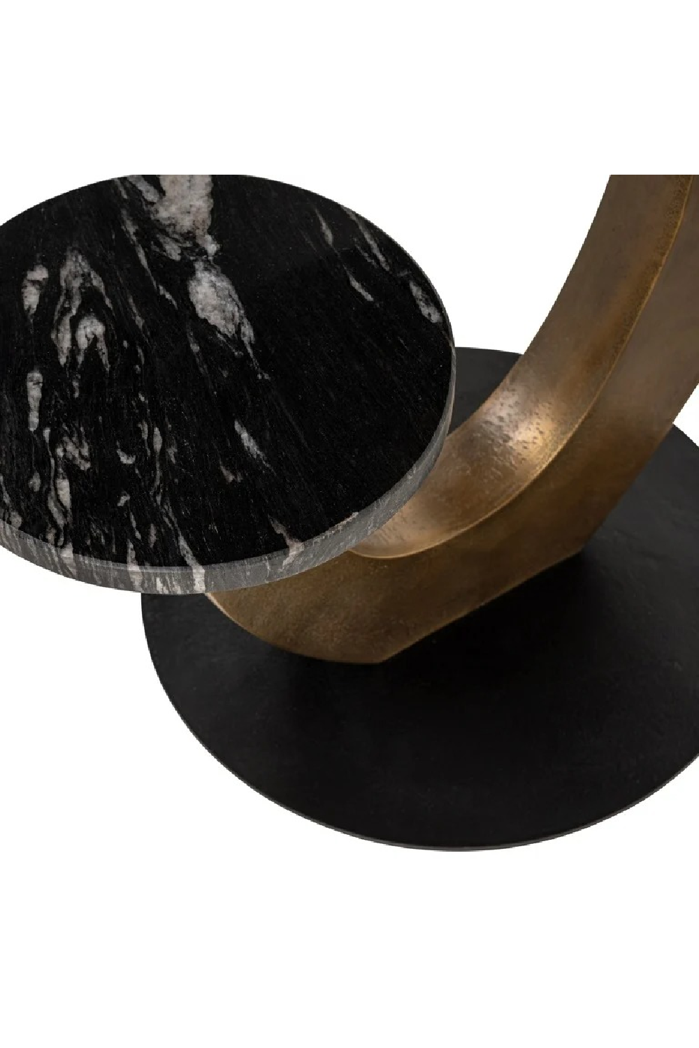 Brushed Gold Base End Table | Oroa.com