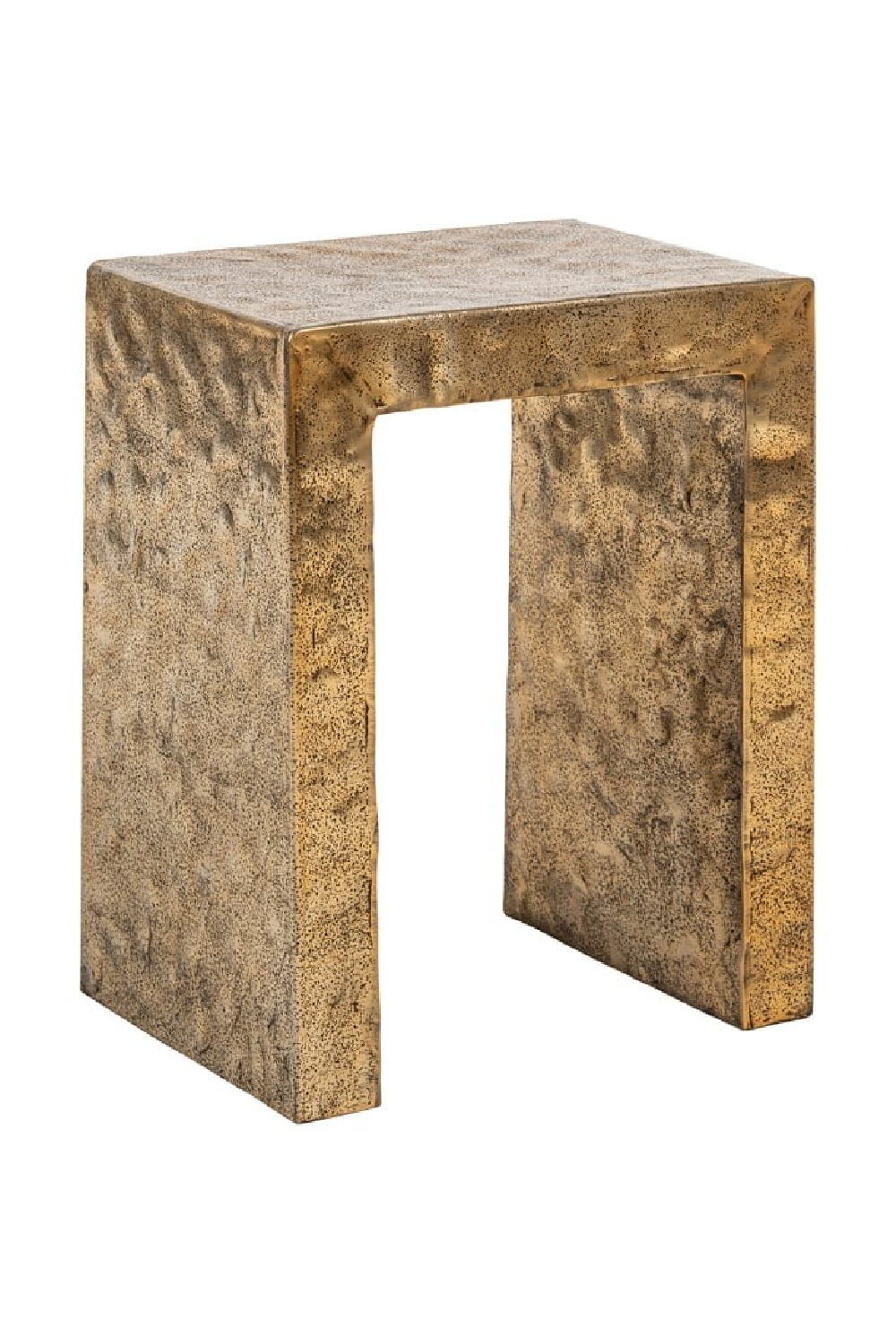 Gold Aluminum End Table | Oroa.com