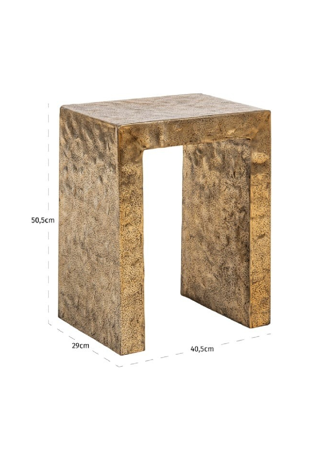 Gold Aluminum End Table | Oroa.com