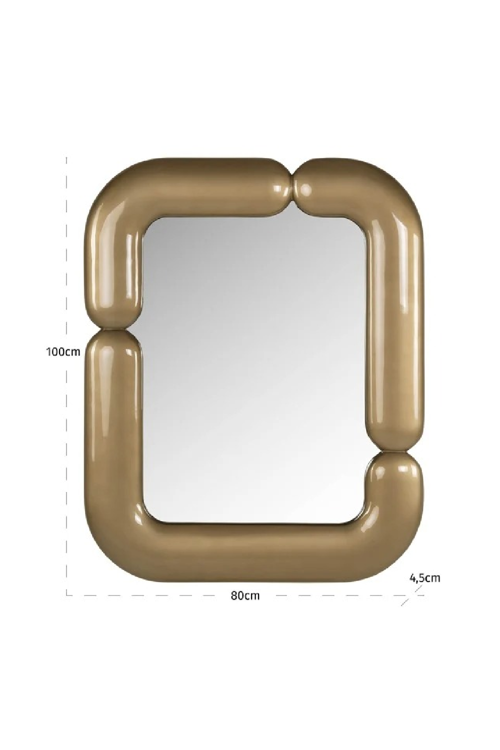 Glossy Gold Mirror | Oroa.com