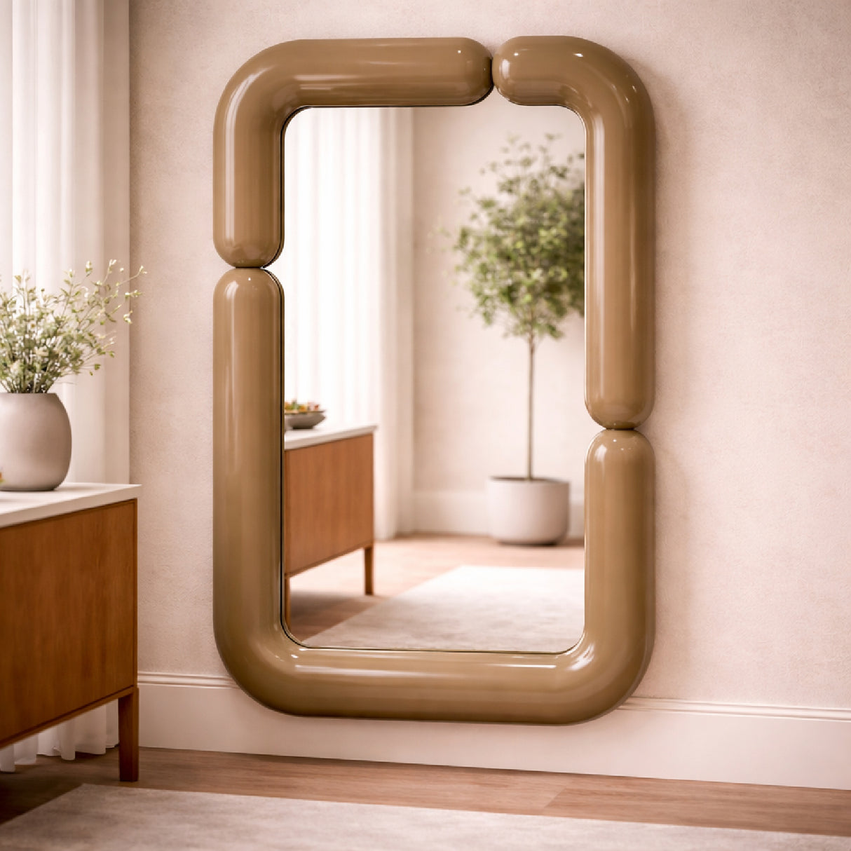 Glossy Gold Mirror | Oroa.com