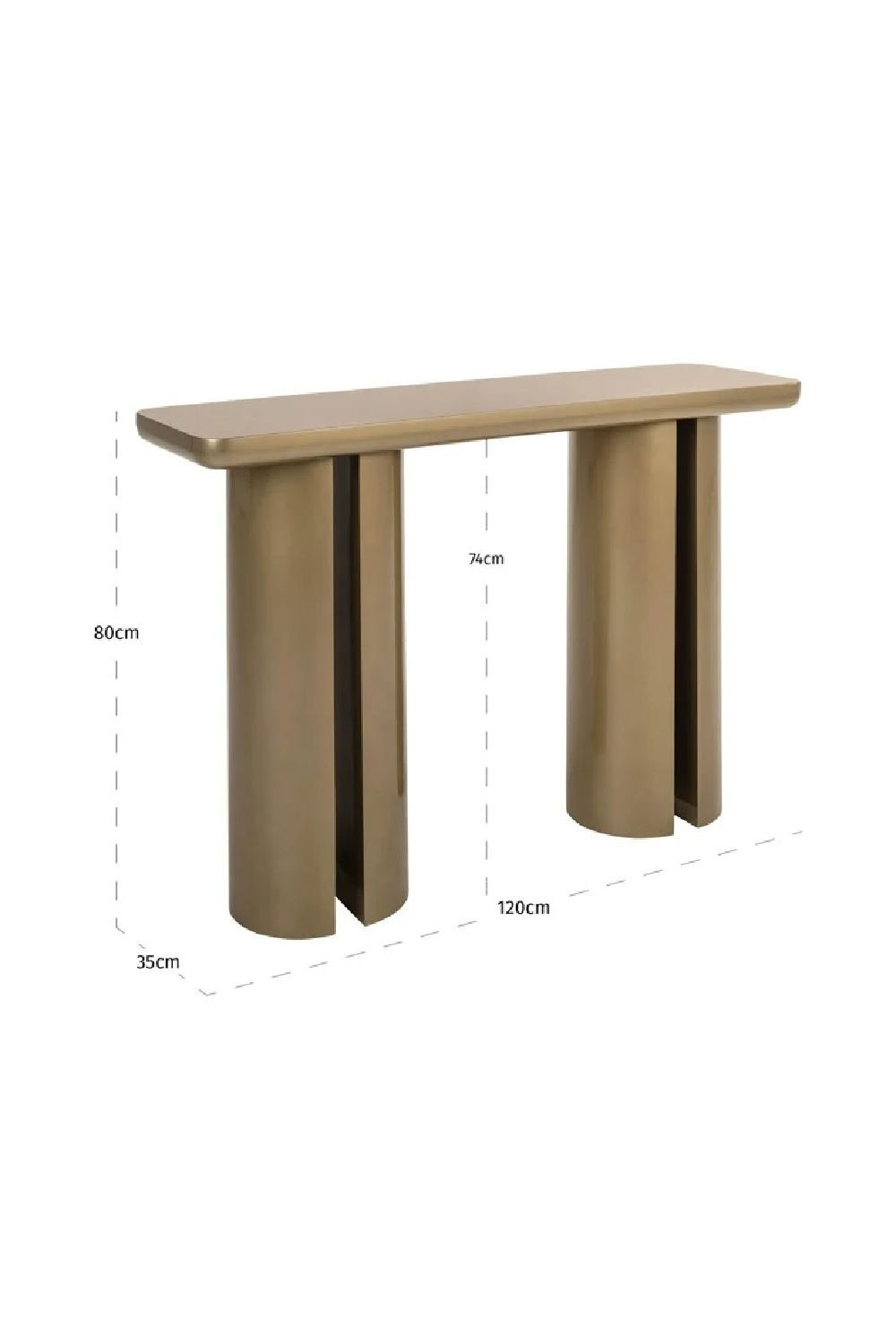 Cylindrical Legs Console Table | Oroa.com