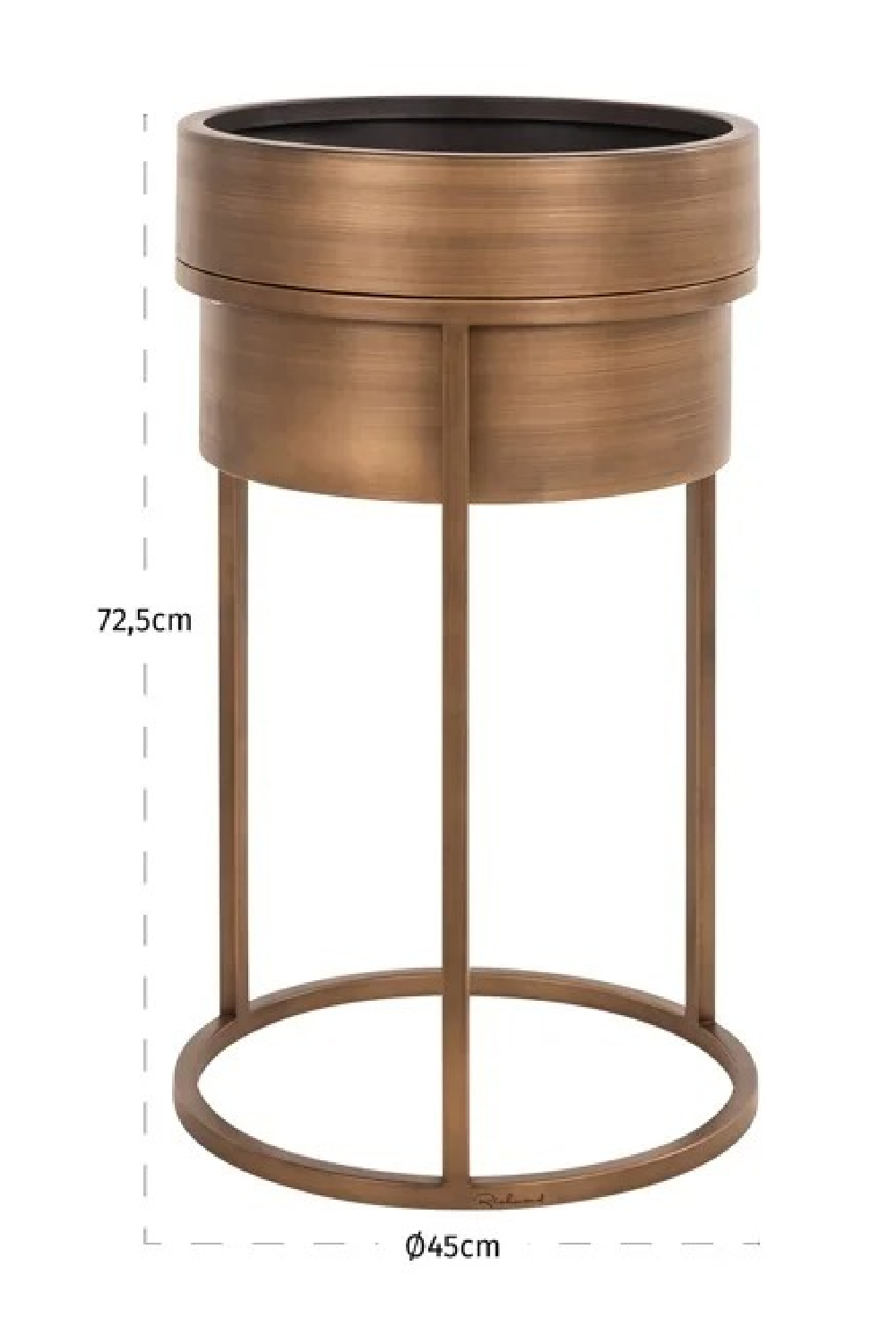 Brushed Gold Planter | Oroa.com
