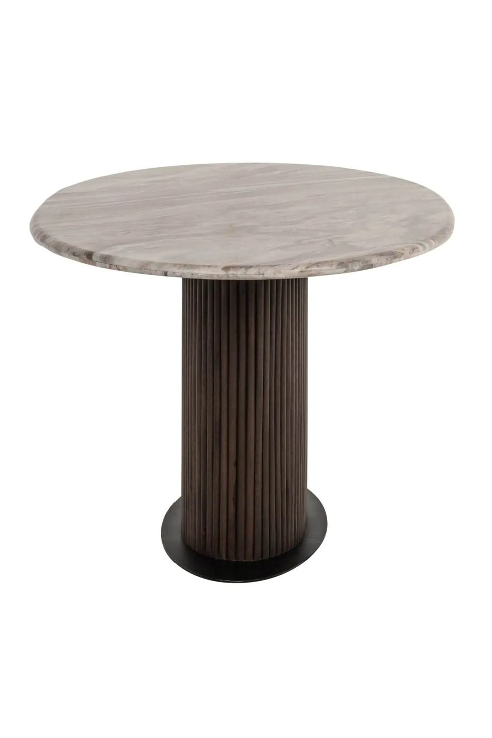 Brown Marble Oval Dining Table | Oroa.com