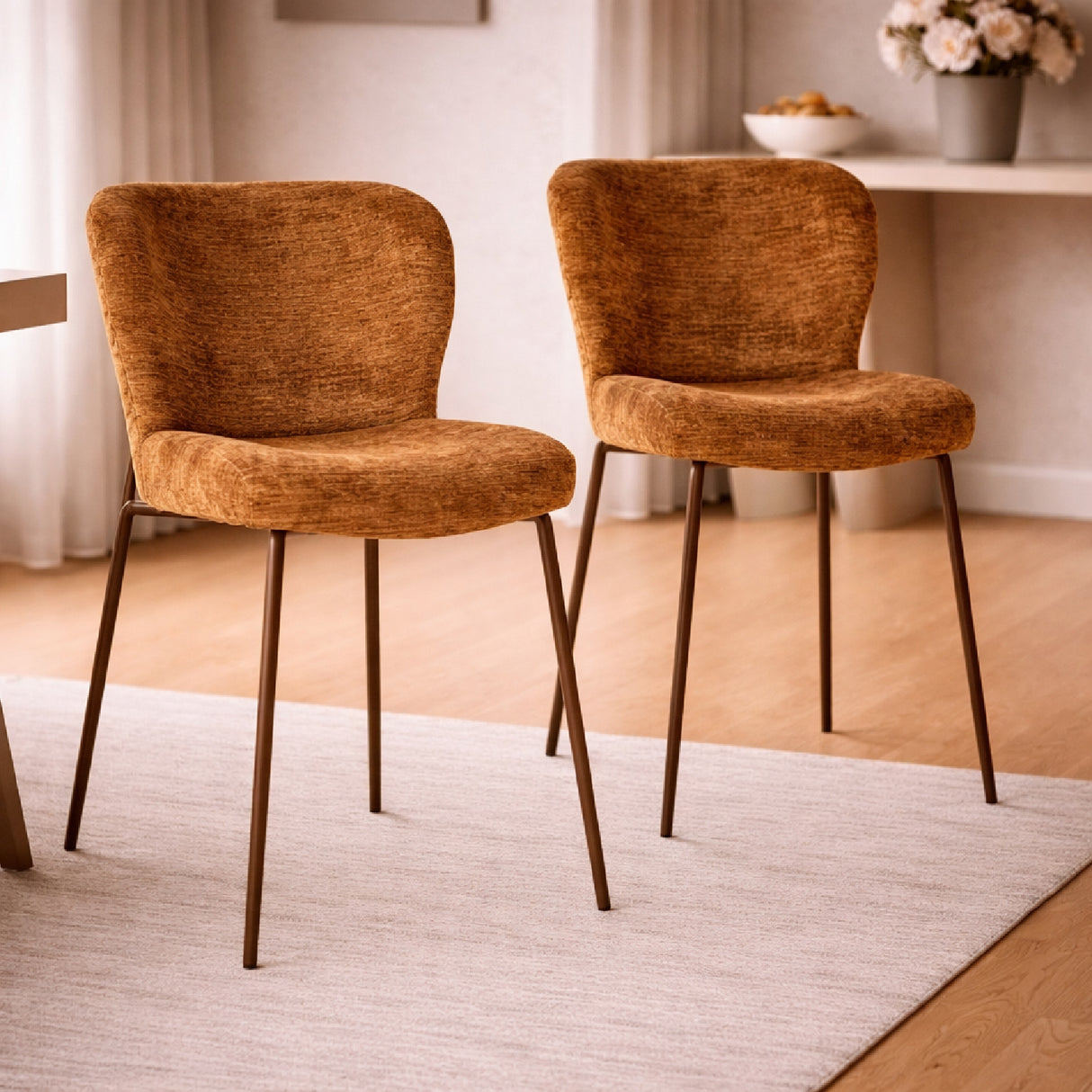 Upholstered Dining Chair Set (2) | Oroa.com
