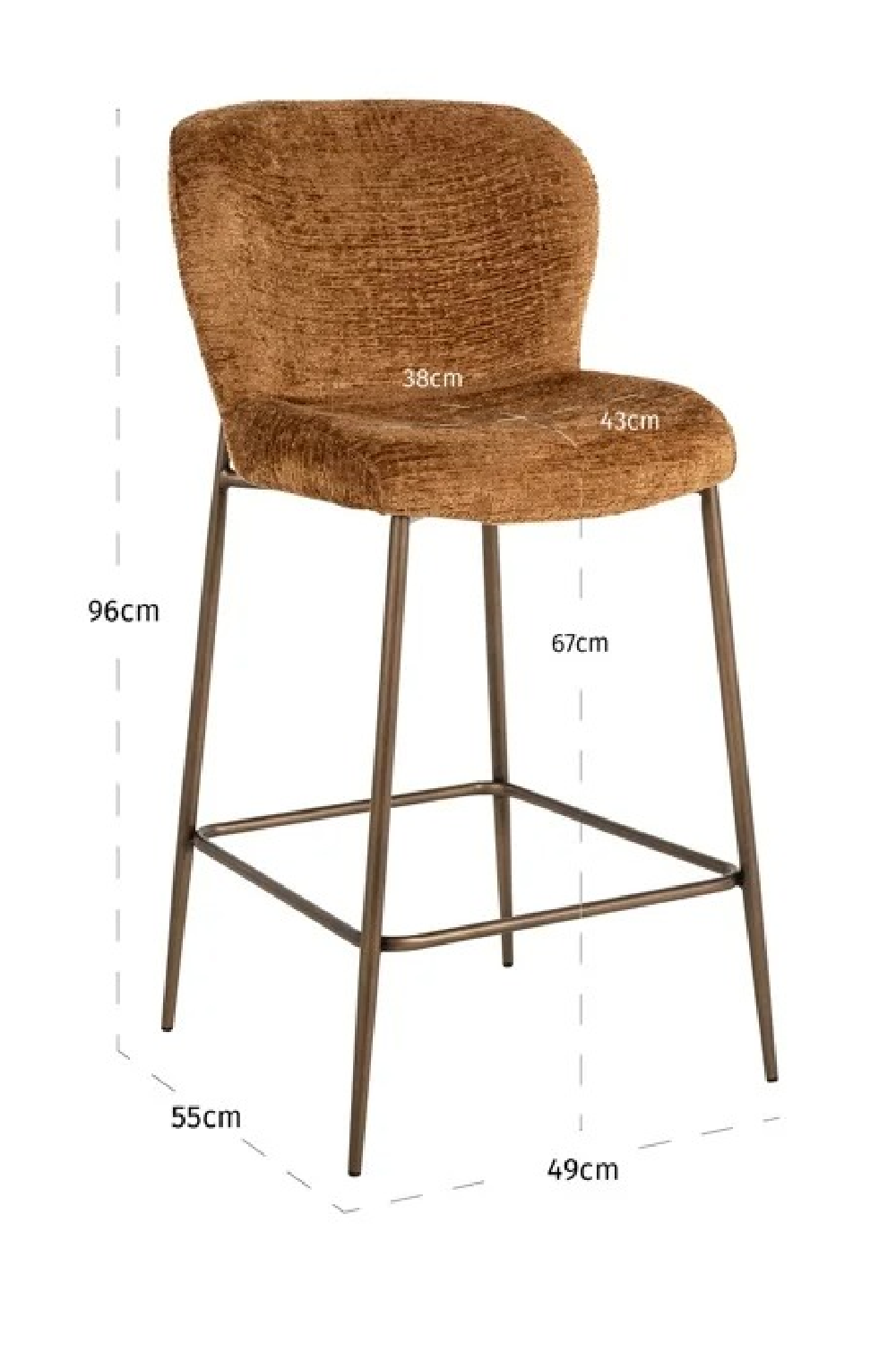 Upholstered Counter Stool | Oroa.com