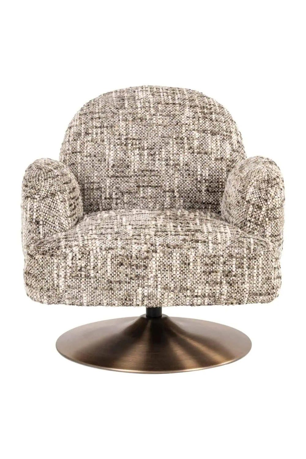 Brown Swivel Lounge Armchair | Oroa.com
