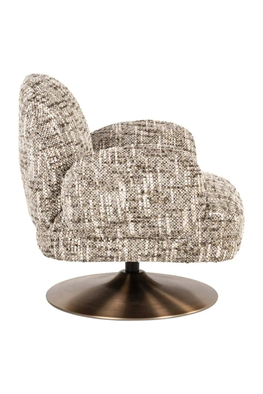 Brown Swivel Lounge Armchair | Richmond Interiors Kagney | Oroa.com