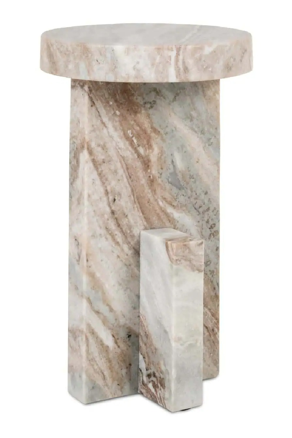 Brown Marble Side Table | Oroa.com