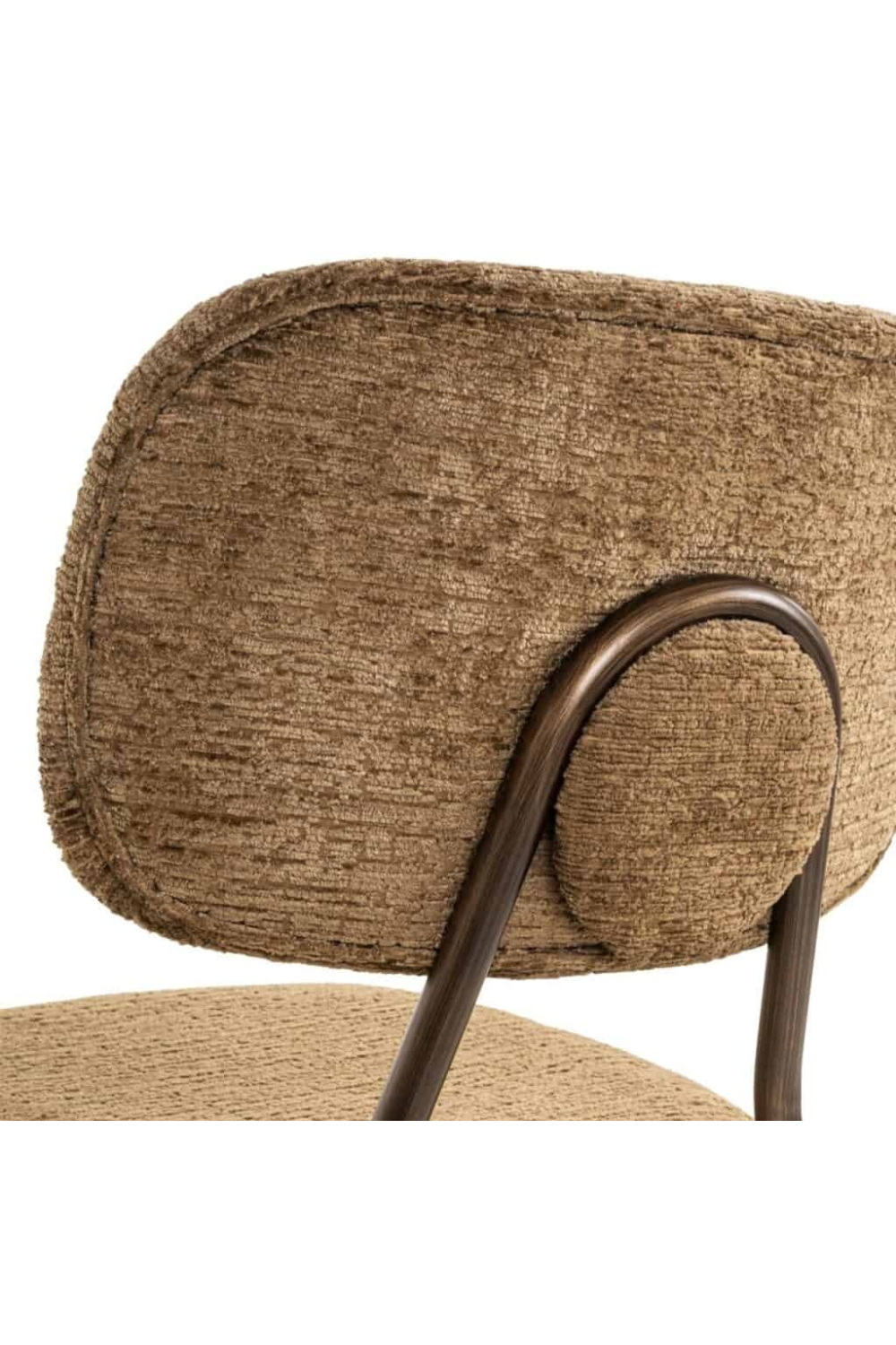 Brown Fabric Counter Stools (2) | Oroa.com