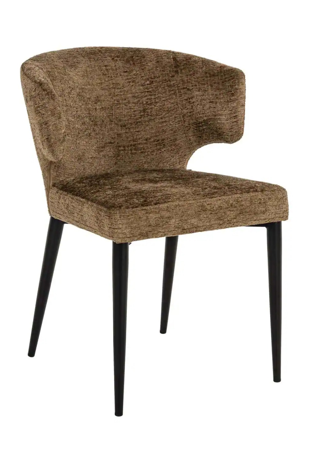 Brown Curved Back Dining Chair | Oroa.com