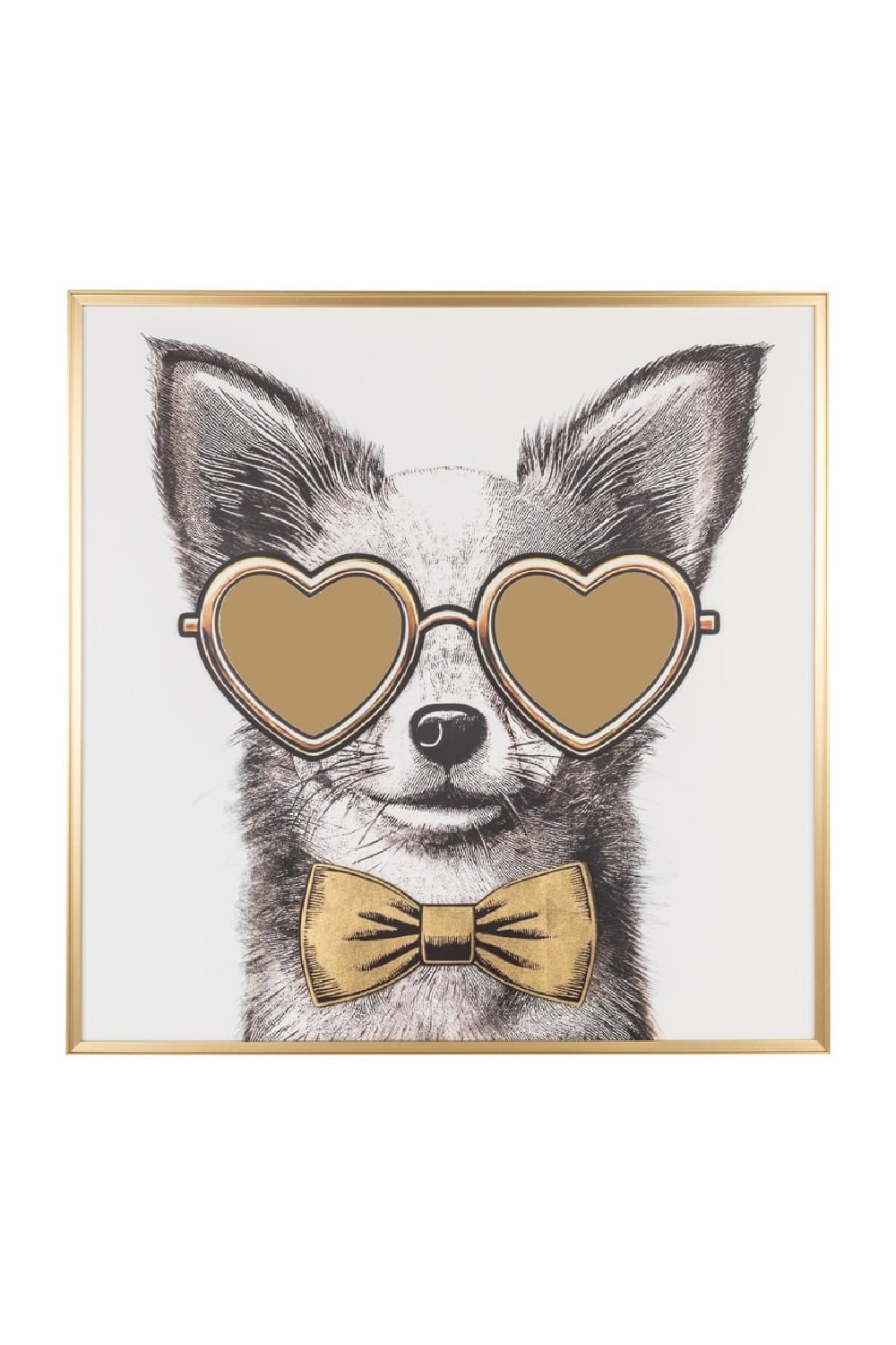 Bespectacled Dog Wall Art | Oroa.com