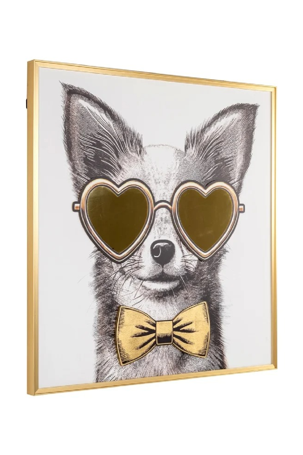 Bespectacled Dog Wall Art | Oroa.com