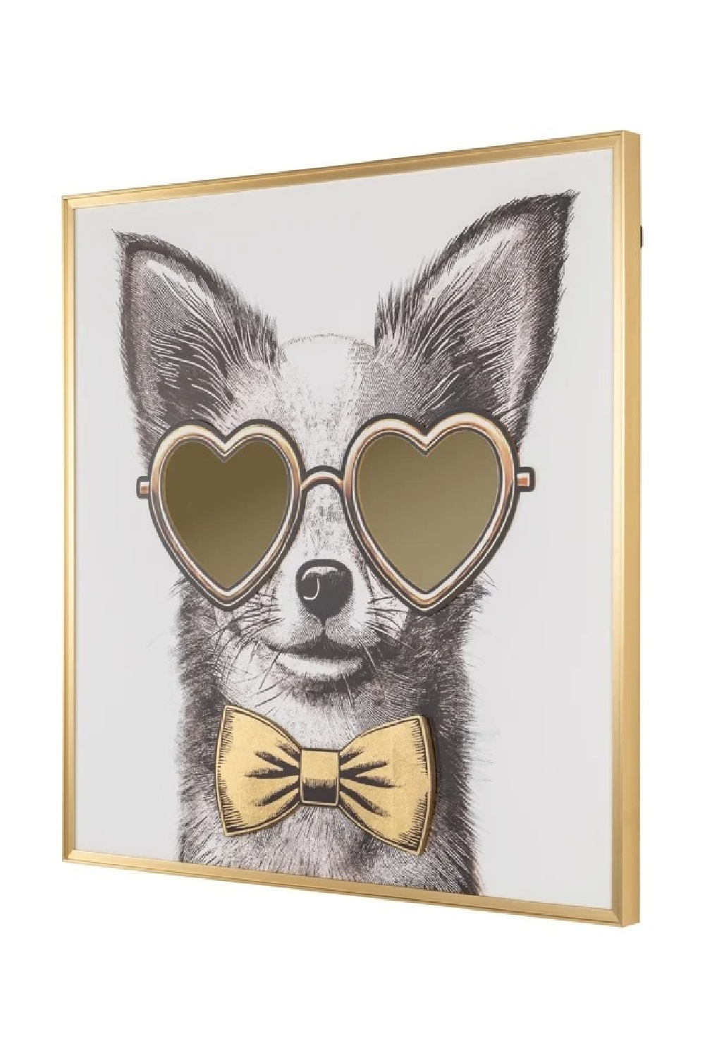 Bespectacled Dog Wall Art | Oroa.com
