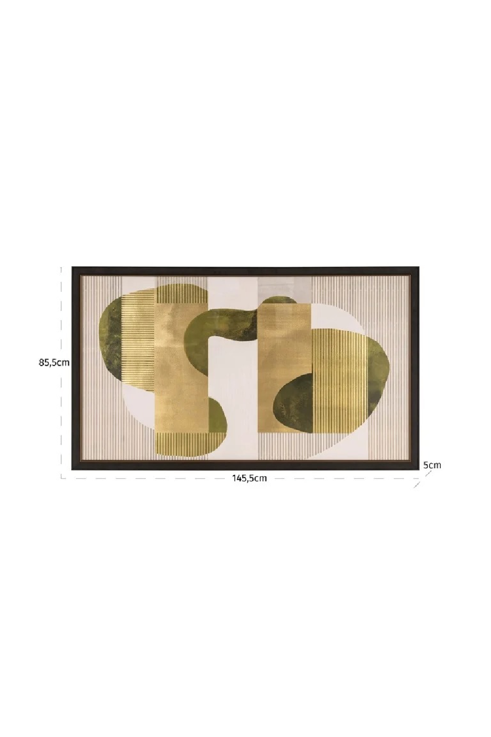 Green and Gold Abstract Wall Art | Oroa.com
