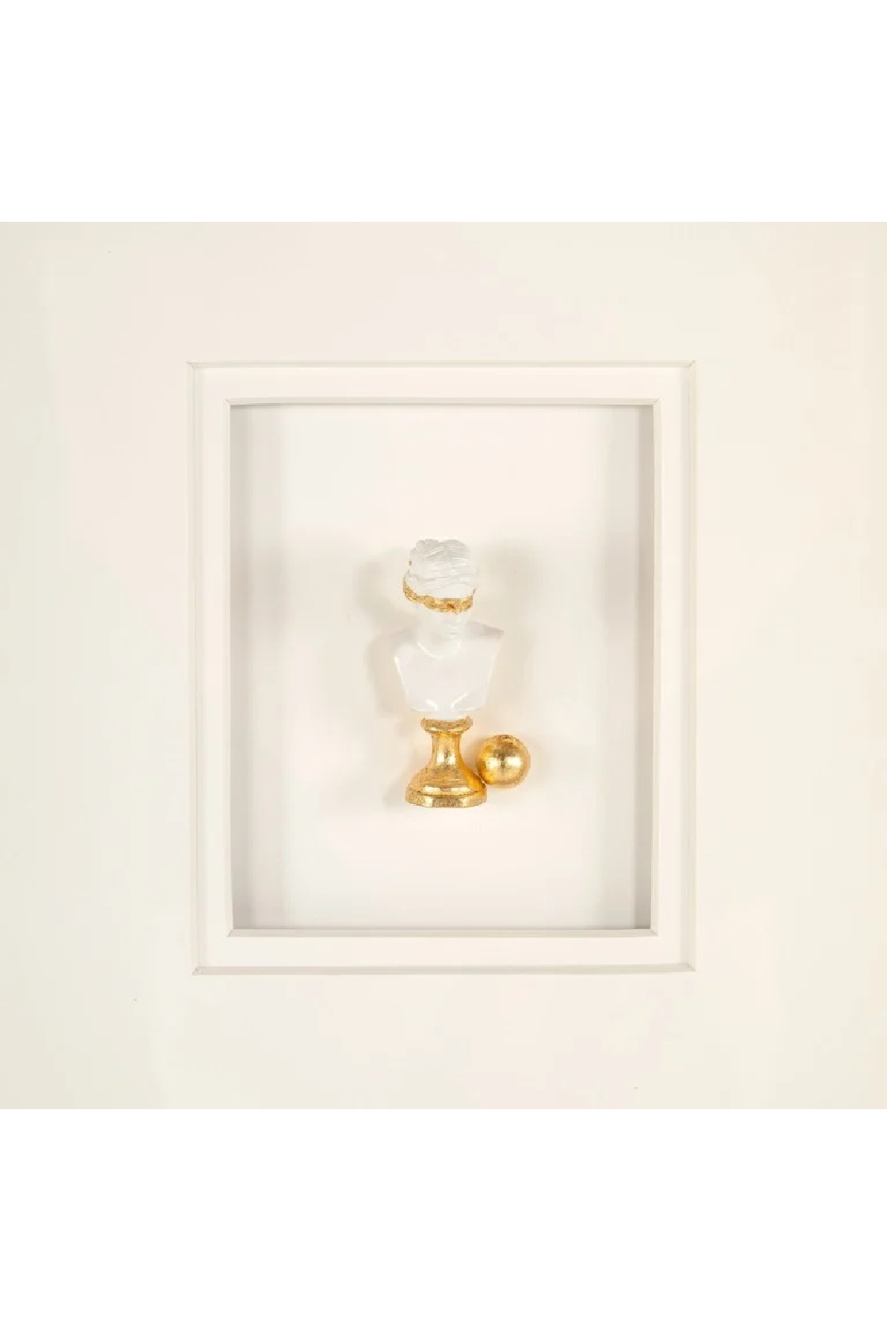 White Framed Sculpture Wall Art | Richmond Interiors Hanna | Oroa.com