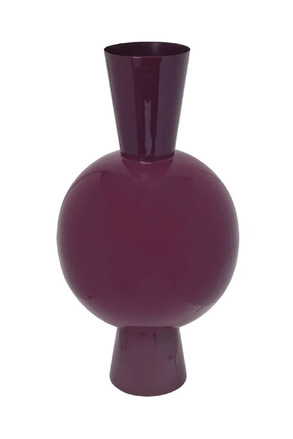 Red Conical Sphere Vase | Oroa.com